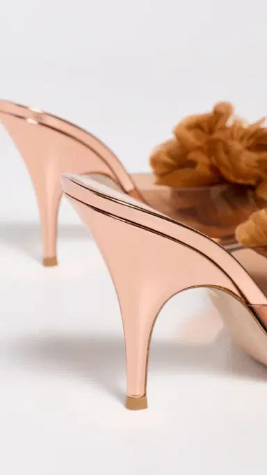 Gianvito Rossi Glass Metallic Heels Rose Gold 36 | Thumbnail 4