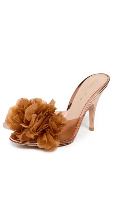 Gianvito Rossi Glass Metallic Heels Rose Gold 36 | Thumbnail 1