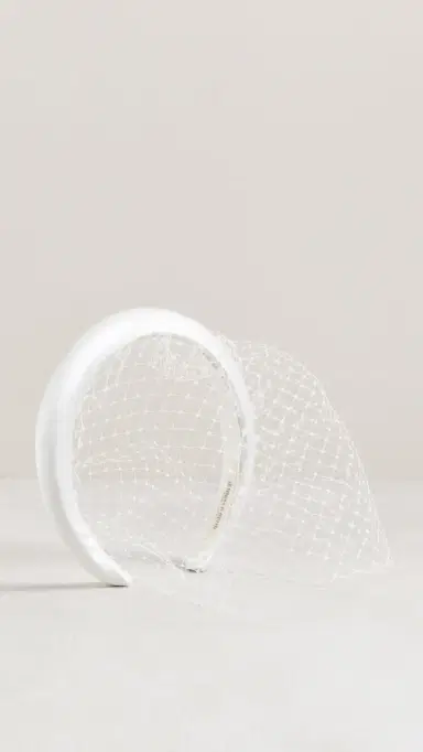 Jennifer Behr Tori Voilette Headband Cream One Size | Thumbnail 5