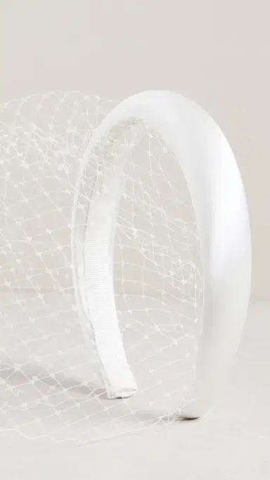 Jennifer Behr Tori Voilette Headband Cream One Size | Thumbnail 6