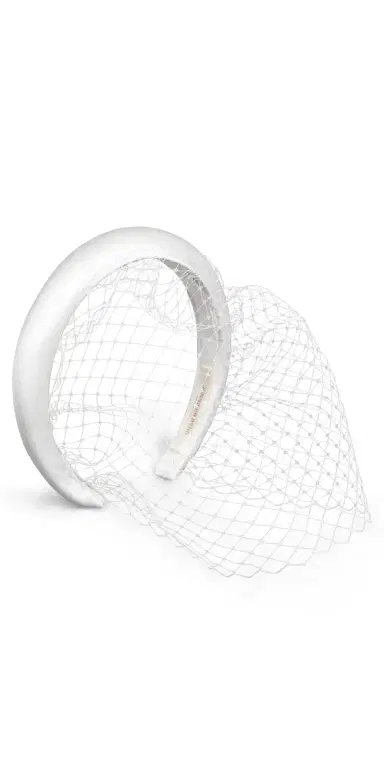 Jennifer Behr Tori Voilette Headband Cream One Size | Thumbnail 1
