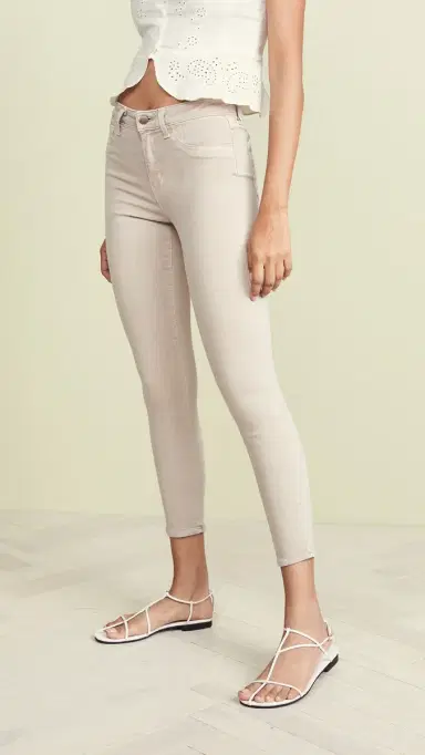 L'Agence Margot High Rise Skinny Jeans Biscuit 24 | Thumbnail 2