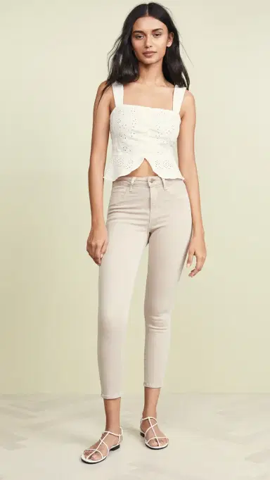 L'Agence Margot High Rise Skinny Jeans Biscuit 24 | Thumbnail 5