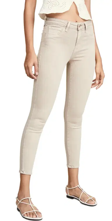 L'Agence Margot High Rise Skinny Jeans Biscuit 24 | Thumbnail 1