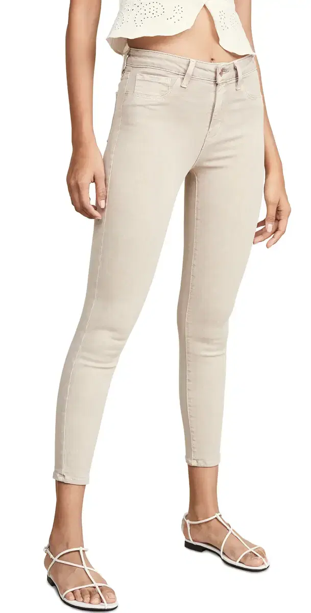 Margot High Rise Skinny Jeans Biscuit
