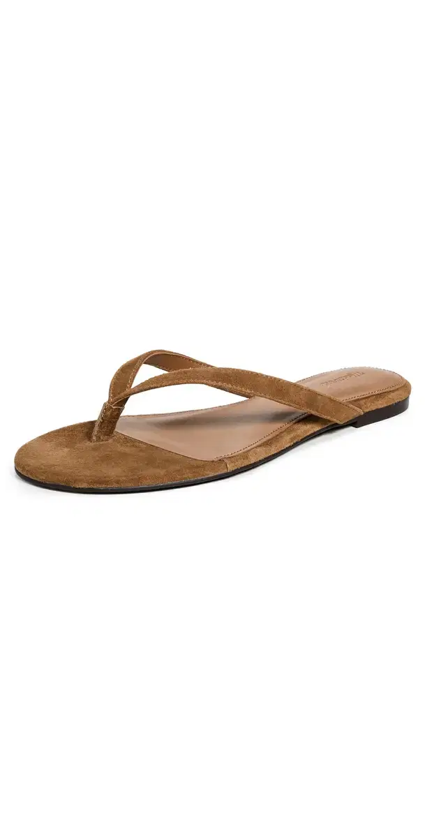Madewell The Iggy Suede Sandals Glazed Walnut