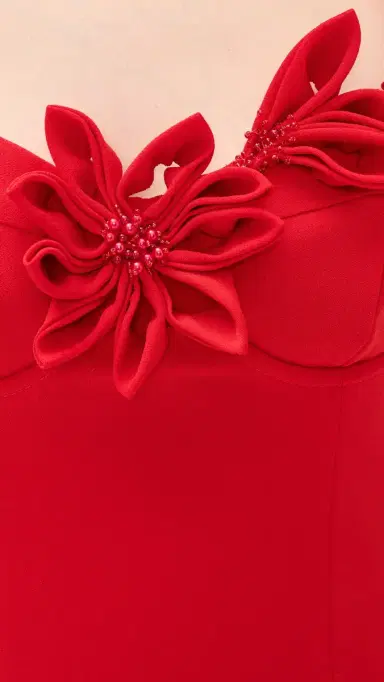 PatBO Dhalia Crepe Mini Dress Red | Thumbnail 6