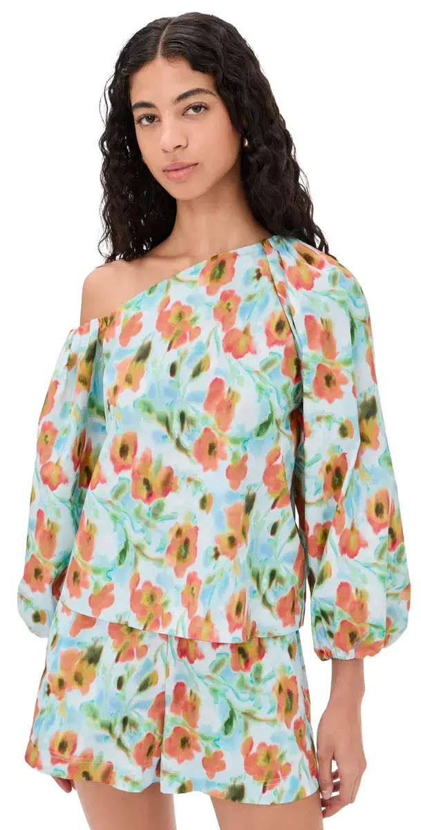 Tabitha Top Powder Blue Multi
