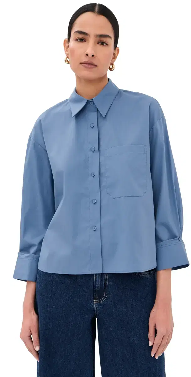 J. D. Button Down hirt Country Blue