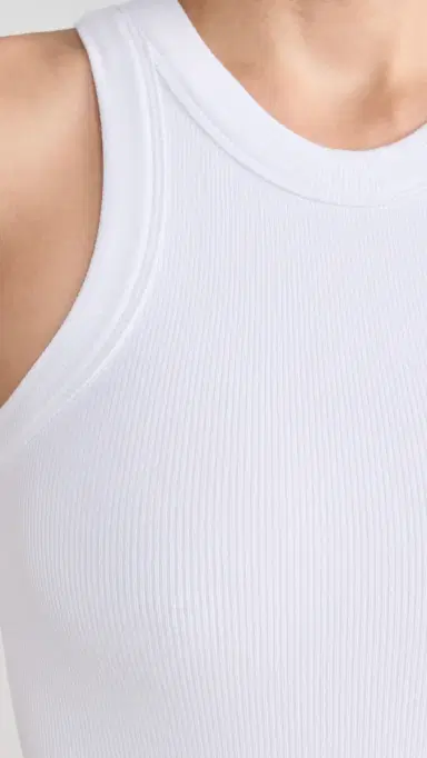 Ambitionist Ali Ribbed Racer Tank Thong Bodysuit White L | Thumbnail 6 Ambitionist Ali Ribbed Racer Tank Thong Bodysuit White L | Thumbnail 6