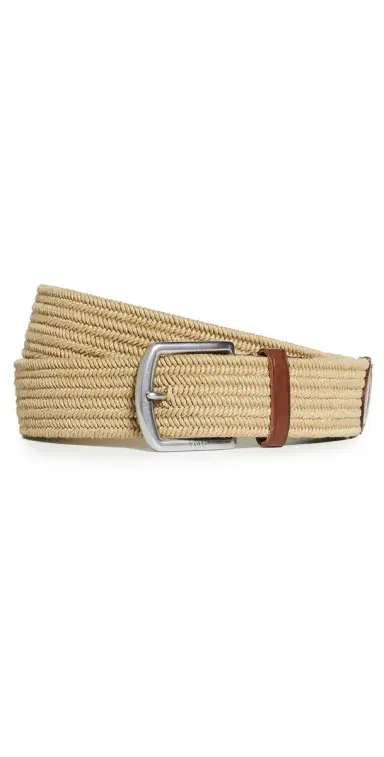 Polo Ralph Lauren 35mm Braid Stretch Belt Brown | Thumbnail 1