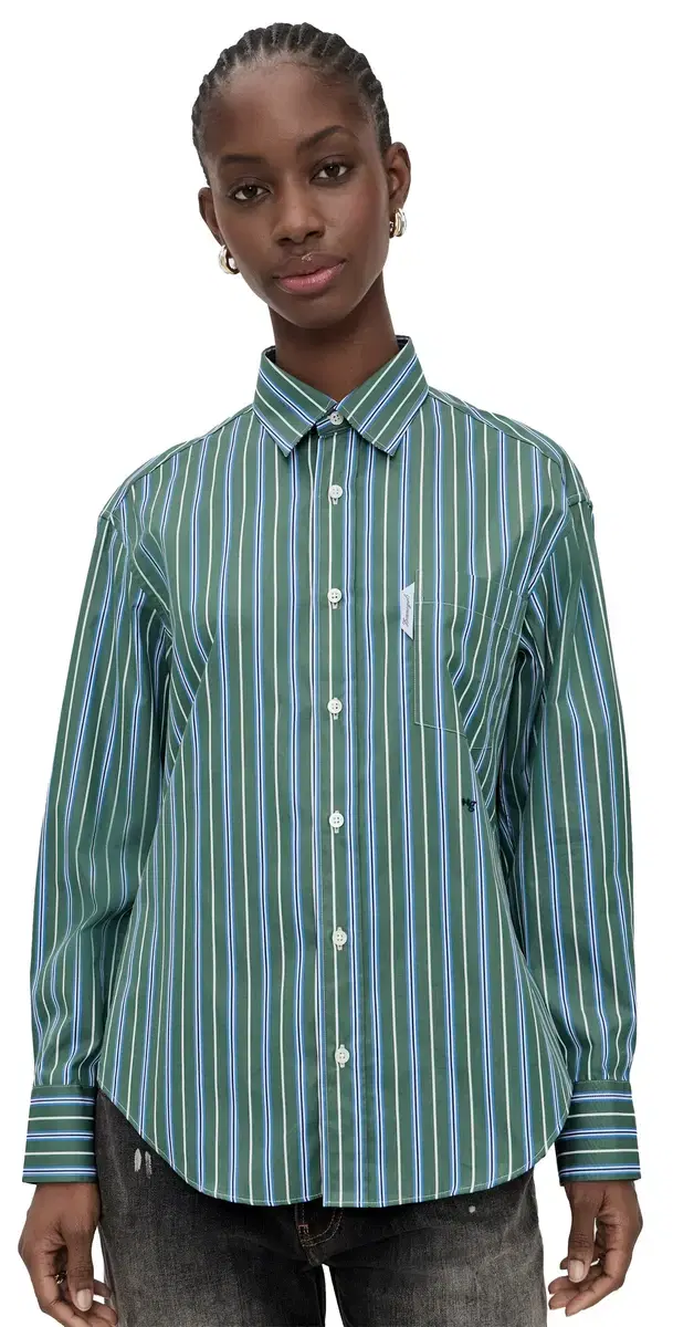 Oxford hirt Green Porto tripe