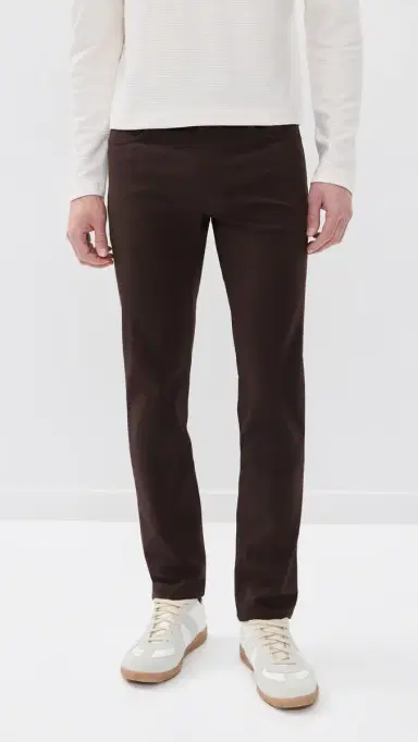 Theory Raffi Pants in Neoteric Twill Brownwood | Thumbnail 2