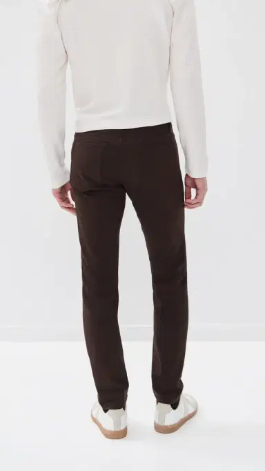 Theory Raffi Pants in Neoteric Twill Brownwood | Thumbnail 3