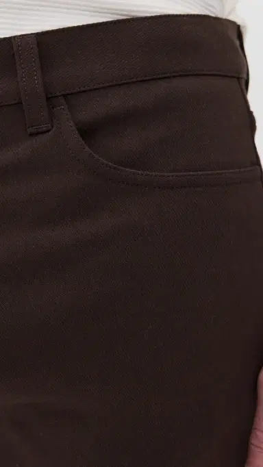 Theory Raffi Pants in Neoteric Twill Brownwood | Thumbnail 6