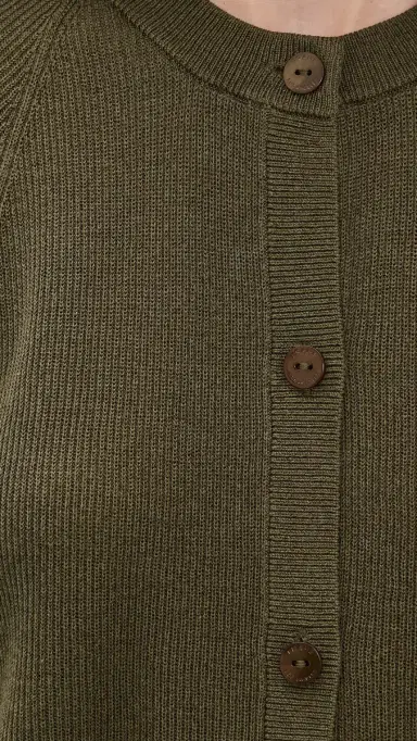Frame The Flounce Sweater Military Green | Thumbnail 6