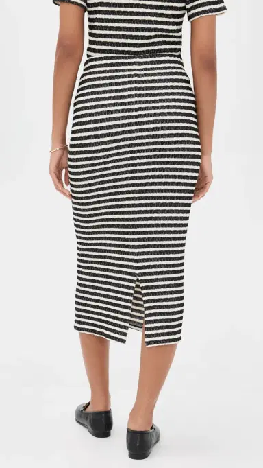 LE BOP Lila Pencil Skirt Black tripe | Thumbnail 3