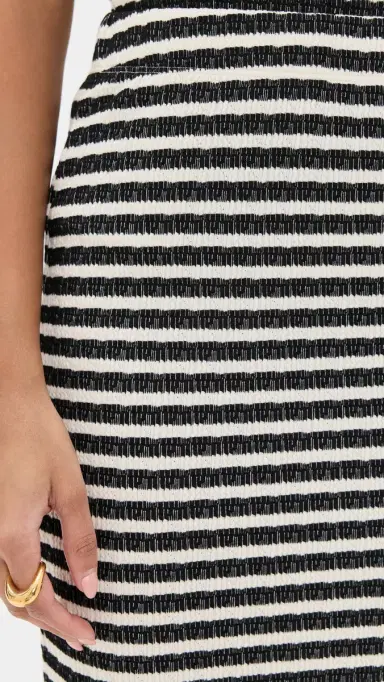 LE BOP Lila Pencil Skirt Black tripe | Thumbnail 6