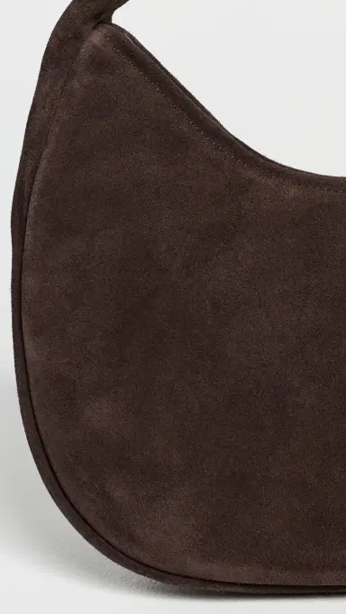 St. Agni Suede Large Bon Bon Bag Coffee One Size | Thumbnail 5