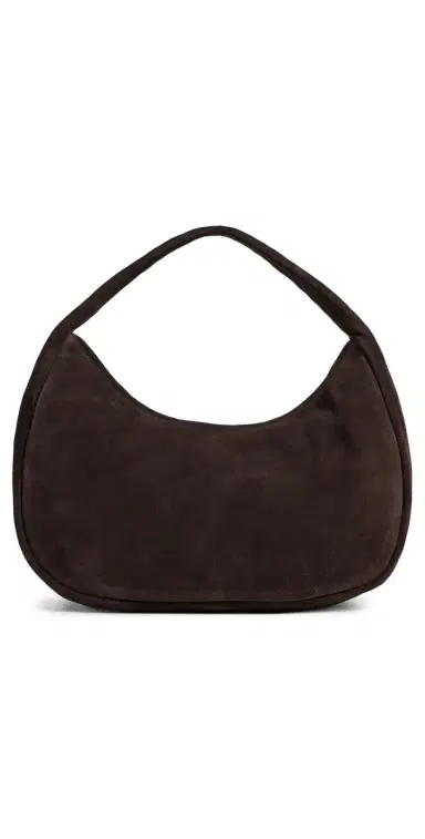 St. Agni Suede Large Bon Bon Bag Coffee One Size | Thumbnail 1