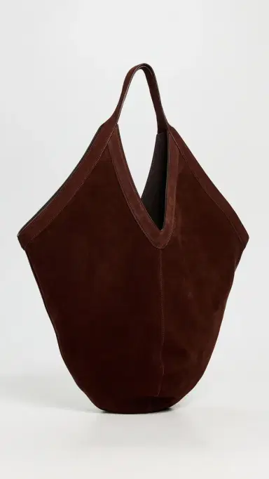 Mansur Gavriel Soft Medium Hobo Bag Chocolate One Size | Thumbnail 4