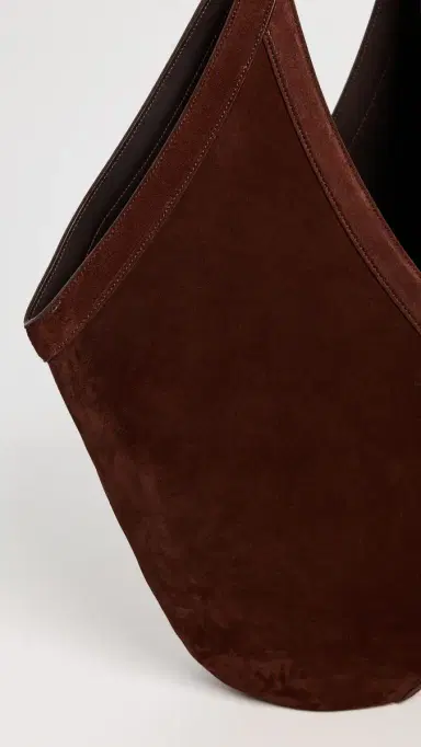 Mansur Gavriel Soft Medium Hobo Bag Chocolate One Size | Thumbnail 5