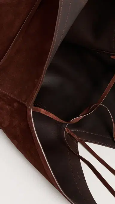 Mansur Gavriel Soft Medium Hobo Bag Chocolate One Size | Thumbnail 6