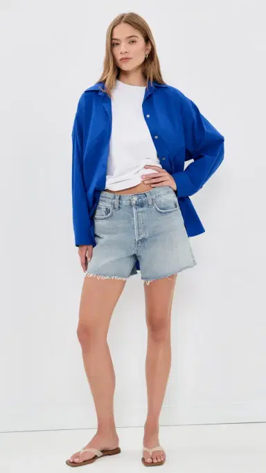 AGOLDE NYE Low Slung Vintage Shorts Post 27 | Thumbnail 5