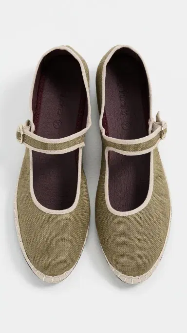Flabelus Ishmael Linen Mary Jane Flats Ishmael 40 | Thumbnail 5
