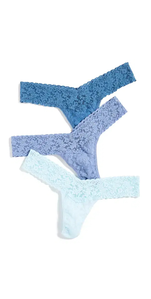 Something Blue Low Rise Thongs 3 Pack Something Blue One Size
