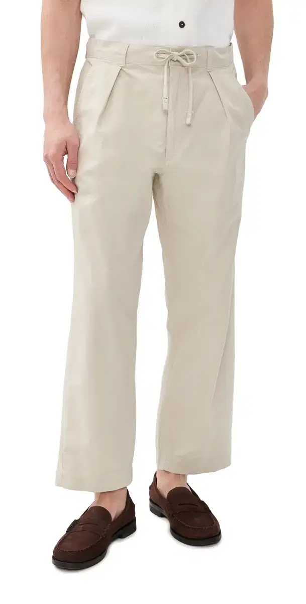 Featherweight Twill Prepster Easy Pleated Pants toneware Grey