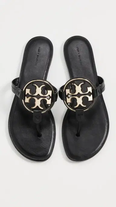 Tory Burch Metal Miller Sandals Perfect Black / Gold | Thumbnail 2