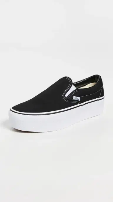 Vans UA Classic Slip-On Stackform Sneakers Black/True White | Thumbnail 2