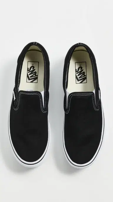 Vans UA Classic Slip-On Stackform Sneakers Black/True White | Thumbnail 5