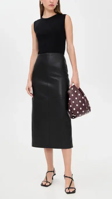 A.L.C. A. L.C. Marta Leather Skirt Black 4 | Thumbnail 5 A.L.C. A. L.C. Marta Leather Skirt Black 4 | Thumbnail 5