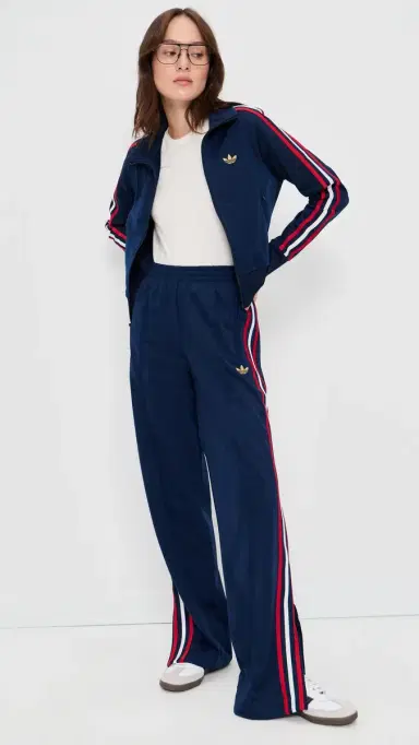 Adidas Firebird Classic Track Pants Night Indigo/Better Scarlet XXS | Thumbnail 5