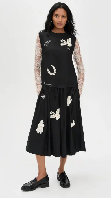 Sea Ellison Solid Tank Midi Dress Black | Thumbnail 5 Sea Ellison Solid Tank Midi Dress Black | Thumbnail 5