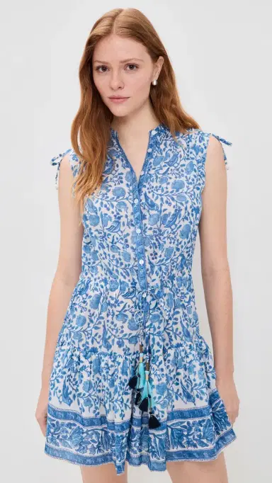 Bell Paula Mini Dress Blue White M | Thumbnail 2