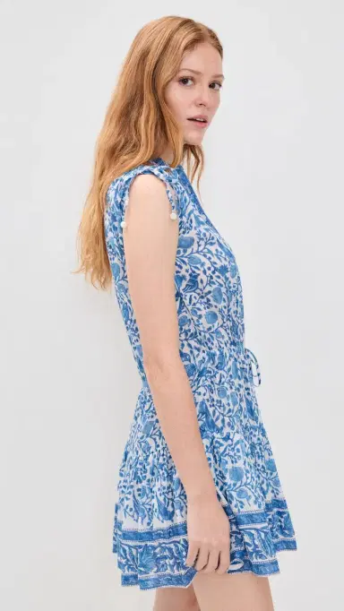 Bell Paula Mini Dress Blue White M | Thumbnail 4