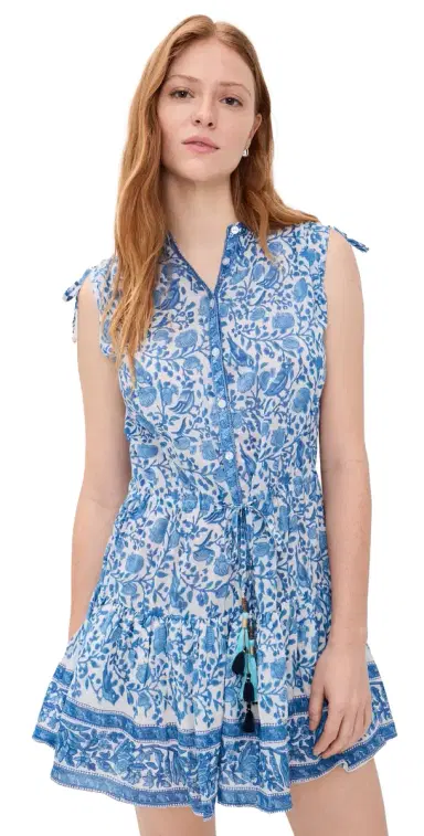 Bell Paula Mini Dress Blue White M | Thumbnail 1