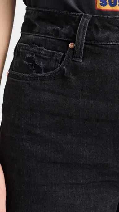 PAIGE Dani Shorts Dark Raven Destructed 31 | Thumbnail 6