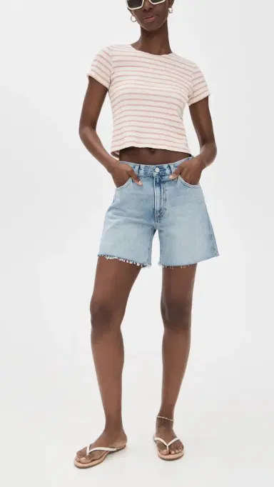 PAIGE Archie Grand Tour Long Shorts | Thumbnail 5