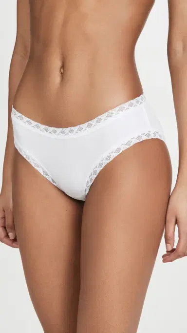 Natori Bliss Girl Briefs 3 Pack Black/Cafe/White L | Thumbnail 3