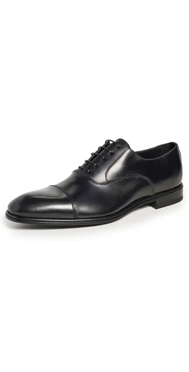 Boston Leather Lace Up Dress Shoes Black