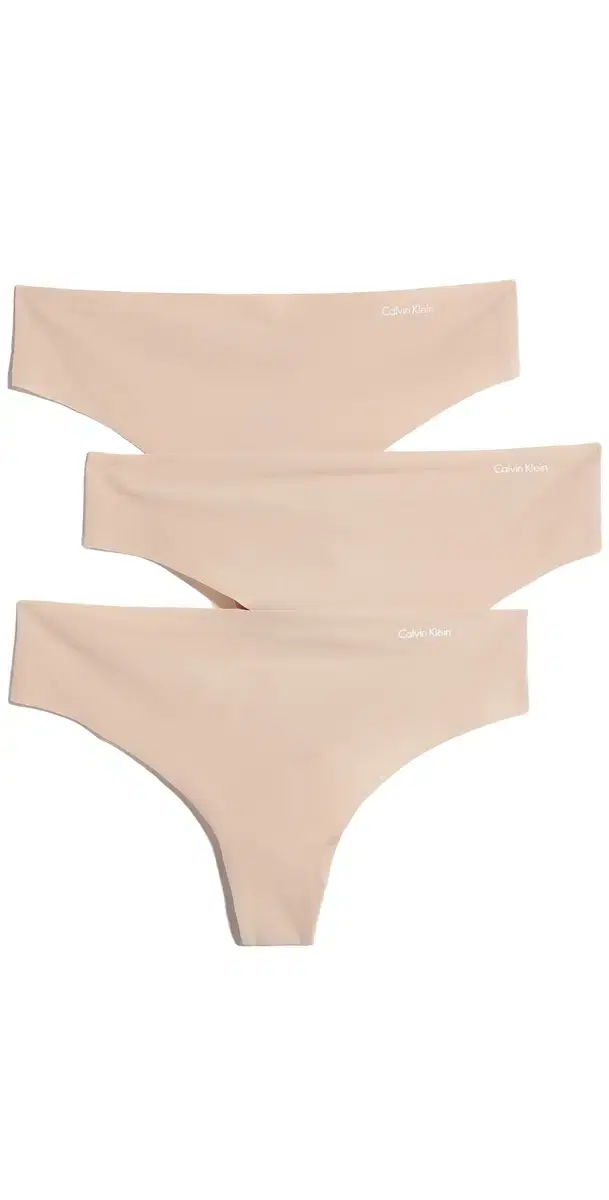 Invisibles Thongs 3 Pack Light Caramel