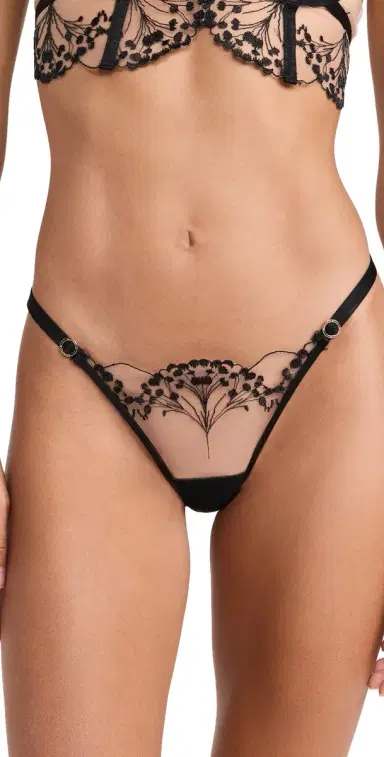Bluebella Marisa Bikini Panty Black/Sheer S | Thumbnail 1
