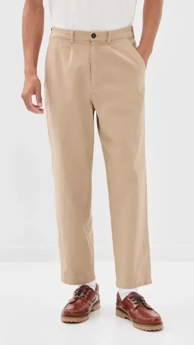 Barbour Cotton Linen Relaxed Trousers Washed Stone 40 | Thumbnail 2