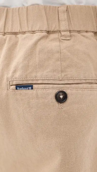 Barbour Cotton Linen Relaxed Trousers Washed Stone 40 | Thumbnail 6