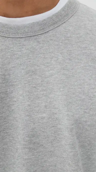 REIGNING CHAMP Mid-Weight Terry Relaxed Crew Neck Hgrey M | Thumbnail 6