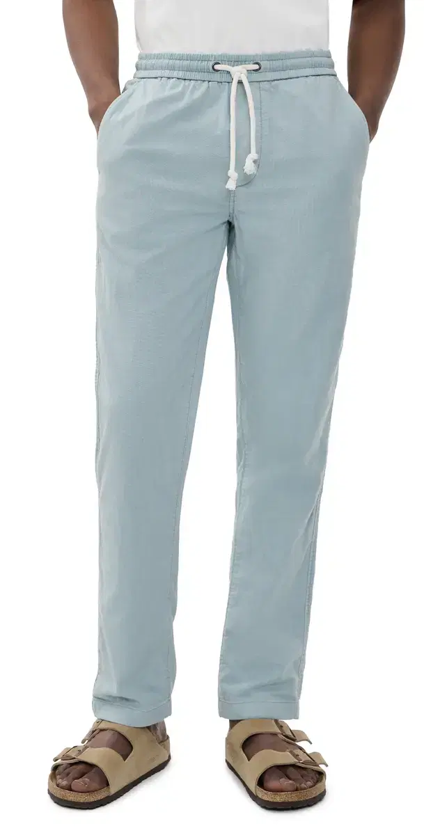 aturday tretch Beach Pants Light Blue
